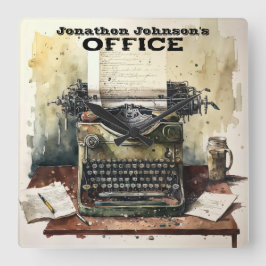 Reloj de pared de máquina retro