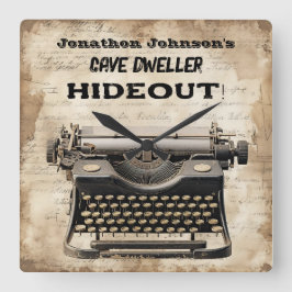 Reloj de pared de máquina retro caprichoso