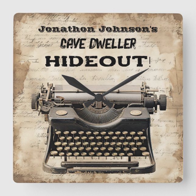 Reloj de pared de máquina retro caprichoso (Anverso)