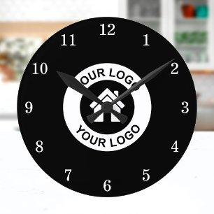 Reloj de pared de marca con logotipo empresarial p