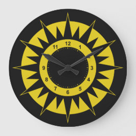 Reloj de pared de marcado de sol