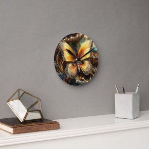 Reloj de pared de marco natural de madera de 10 pu