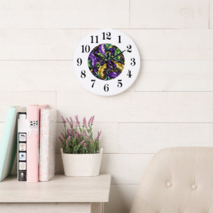 Reloj de pared de Mardi Gras