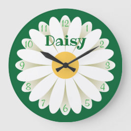 Reloj de pared de margarita