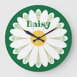 Reloj de pared de margarita