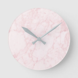 Reloj de pared de mármol rosa