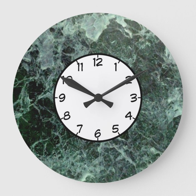 reloj de pared de mármol verde (Anverso)