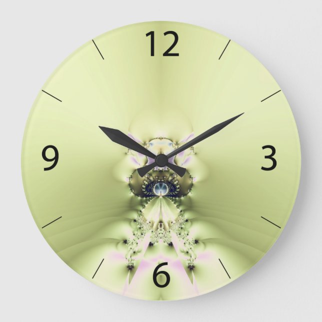 Reloj de pared de meditación verde (Anverso)