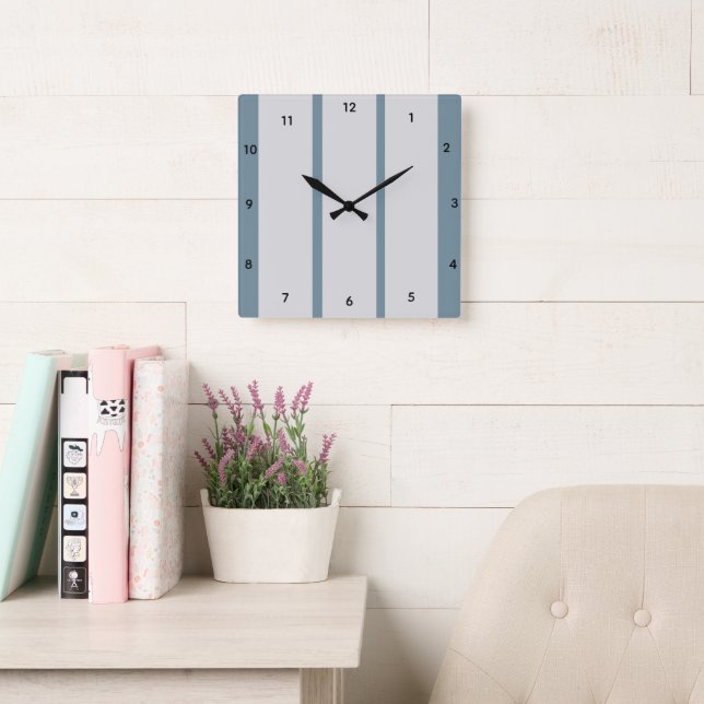 Reloj de pared de metal Acrílico Mint Slate (Sala de lectura)