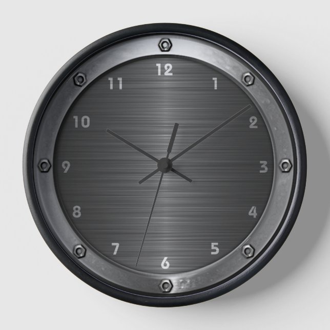 Reloj de pared de metal remachado (Anverso)