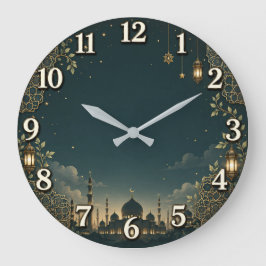 Reloj de pared de mezquita islámica | Noche de Ram