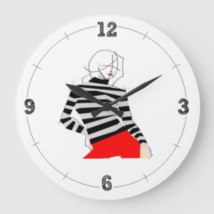 Reloj de pared de moda de arte pop