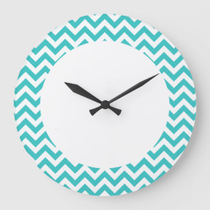 Reloj de pared de moda de Chevron