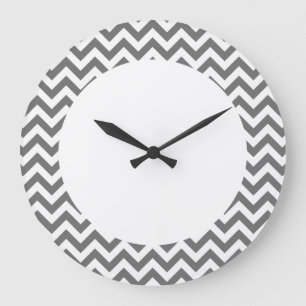 Reloj de pared de moda de Chevron