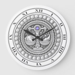 Reloj de pared de moneda libra
