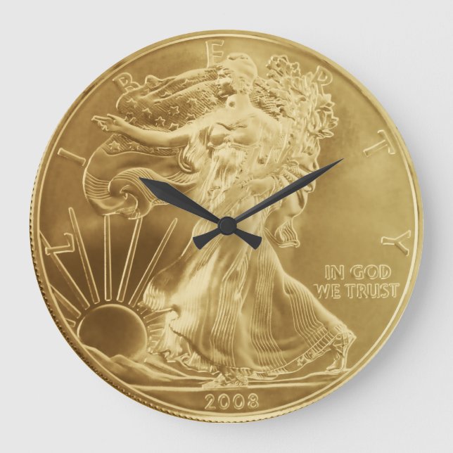 Reloj de pared de monedas de oro (Anverso)