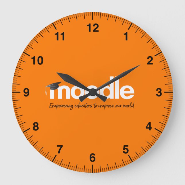 Reloj de pared de Moodle (Anverso)