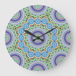 Reloj de pared de mosaico