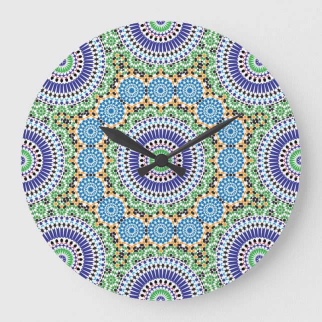 Reloj de pared de mosaico (Anverso)