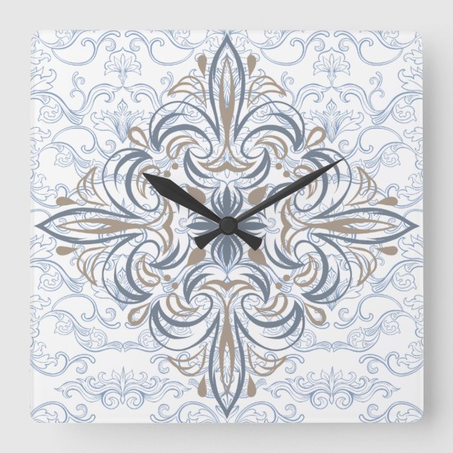 Reloj de pared de mosaico italiano, reloj de pared (Anverso)