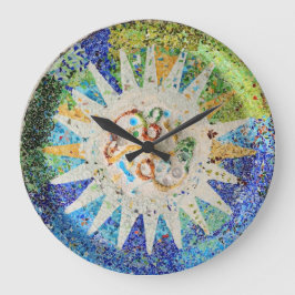 Reloj de pared de mosaicos de la Guell Park