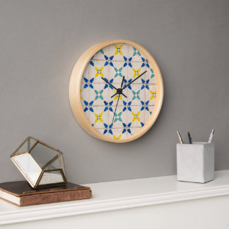 Reloj de pared de mosaicos marroquí