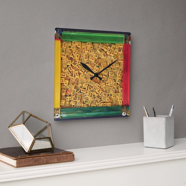 Reloj de pared de mosaicos vintage (Oficina)