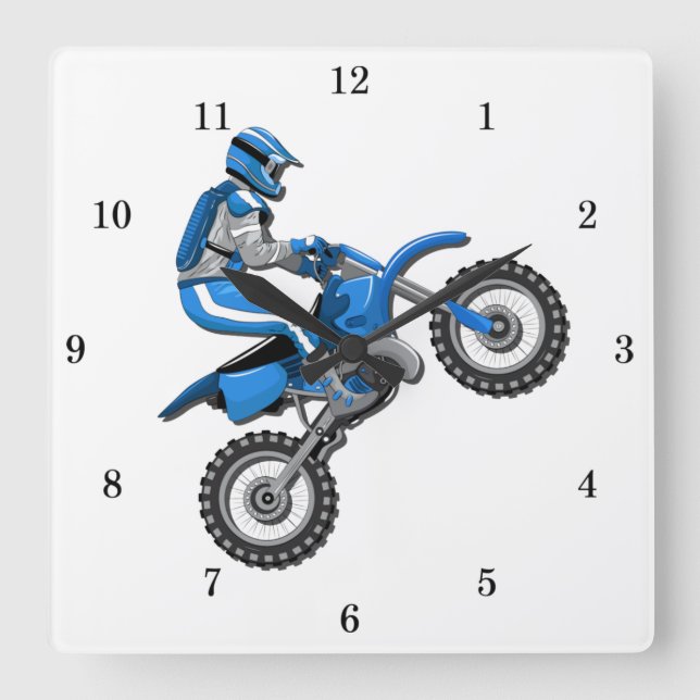 Reloj de pared de motocicleta muy divertido (Anverso)