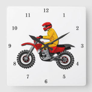 Reloj de pared de motocicleta muy divertido