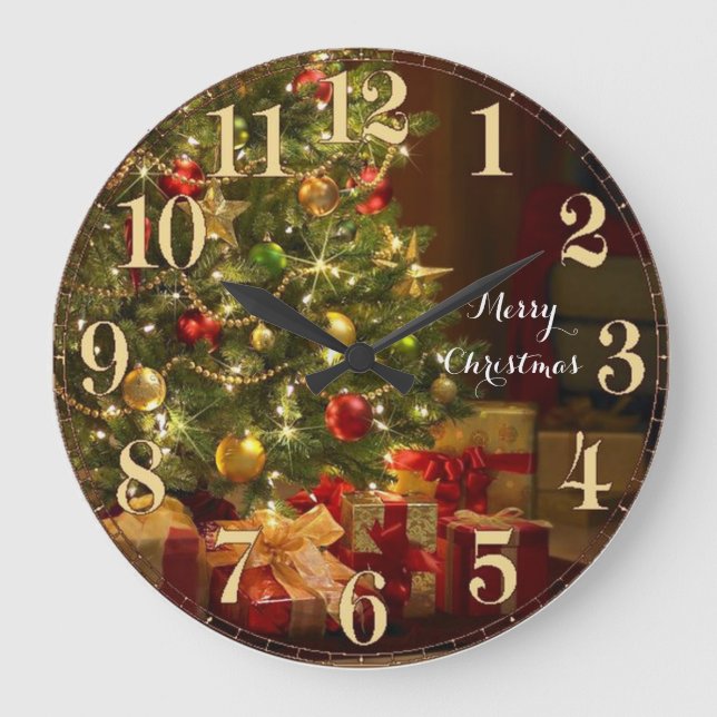 Reloj de pared de Navidad (Anverso)