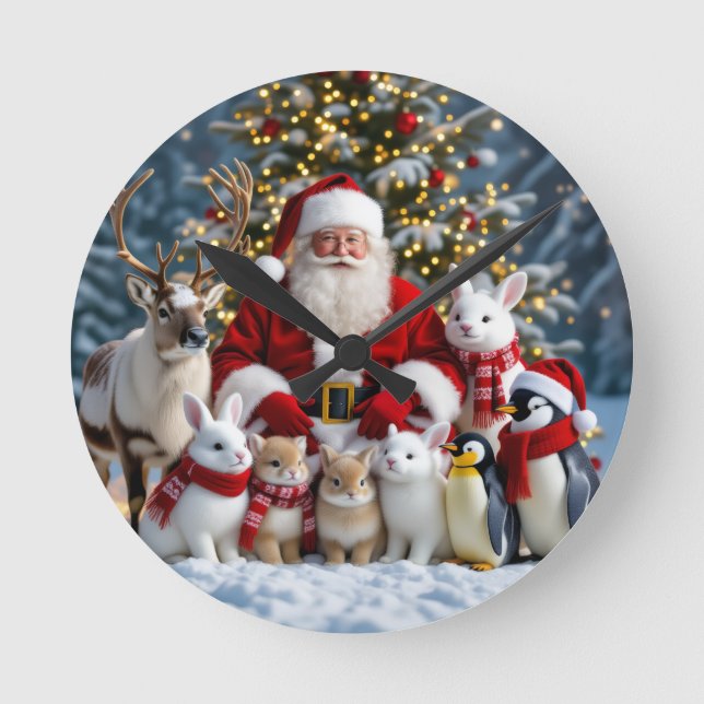 Reloj de pared de Navidad (Anverso)