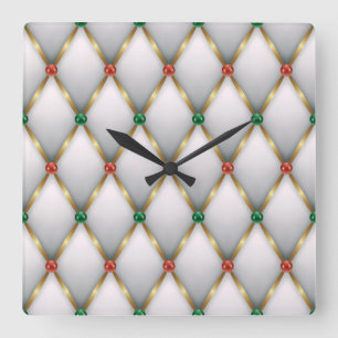 Reloj de pared de Navidad elegante: hora de invier