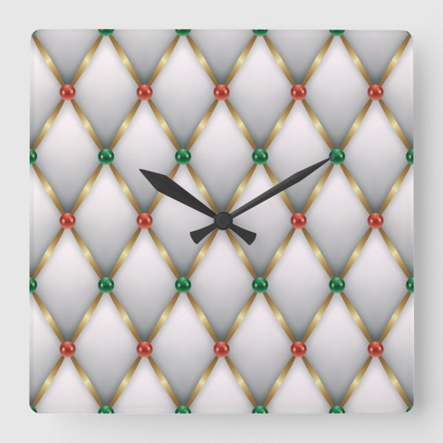Reloj de pared de Navidad elegante: hora de invier (Anverso)
