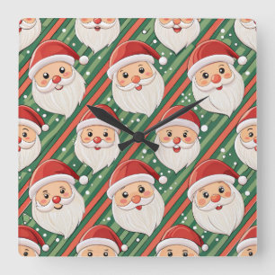 Reloj de pared de Navidad elegante: hora de invier