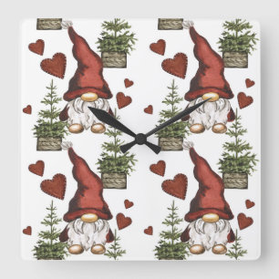 Reloj de pared de Navidad elegante: hora de invier