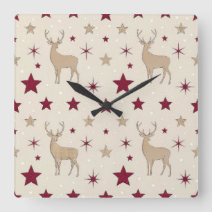 Reloj de pared de Navidad elegante: hora festiva d