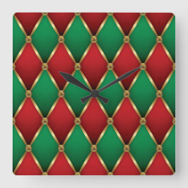 Reloj de pared de Navidad elegante: hora festiva d
