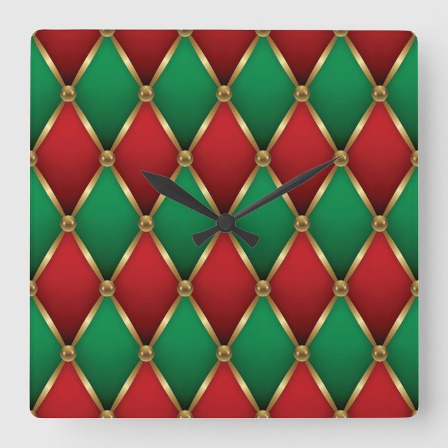 Reloj de pared de Navidad elegante: hora festiva d (Anverso)