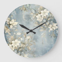 Reloj de pared de Navidad elegante: hora festiva d