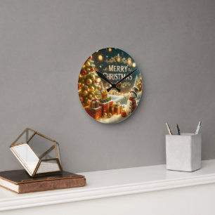 Reloj de pared de Navidad en tu hogar