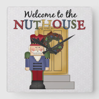 Reloj de pared de Navidades de Nuthouse