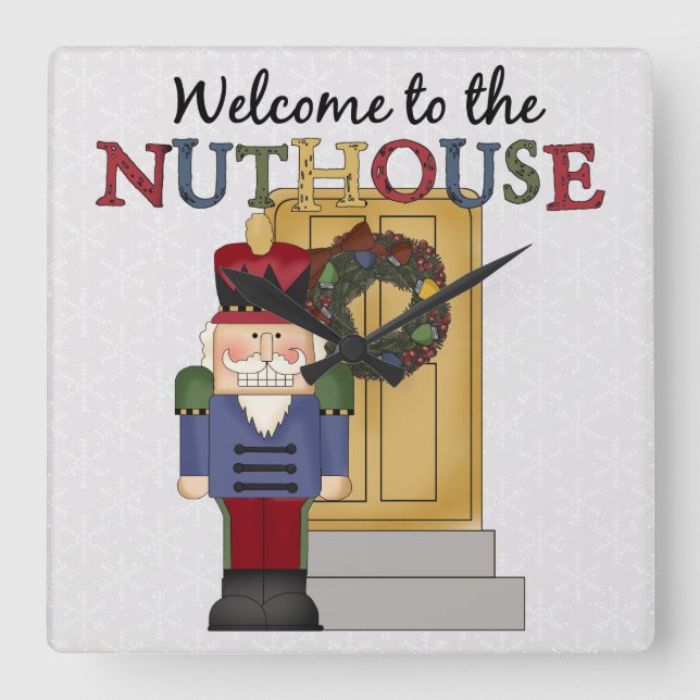 Reloj de pared de Navidades de Nuthouse (Anverso)