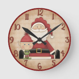 Reloj de pared de Navidades pequeños