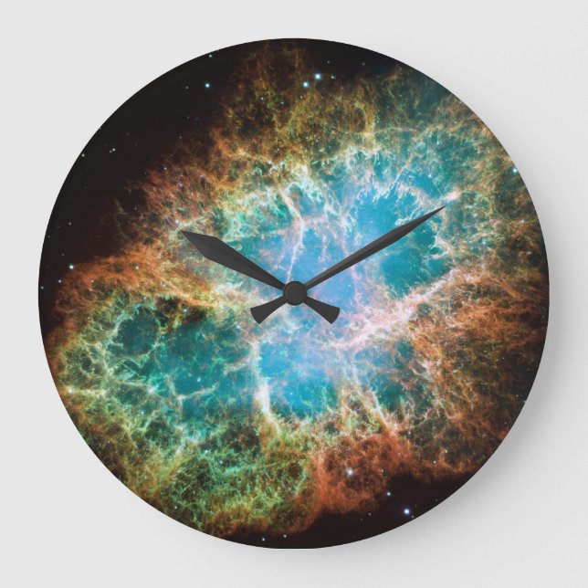 Reloj de pared de nebulosa de cangrejo (Anverso)