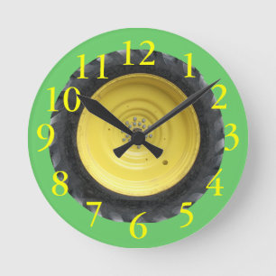 Reloj de pared de neumático de tractor