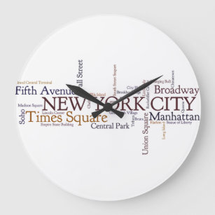 Reloj de pared de NEW YORK CITY