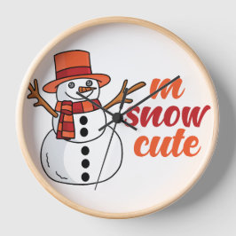 Reloj de pared de nieve