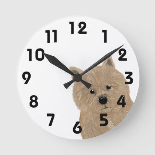 Reloj de pared de Norwich Terrier