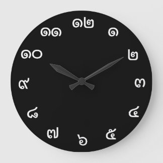 Reloj de pared de números tailandeses personalizab
