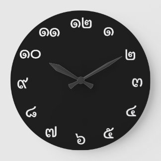 Reloj de pared de números tailandeses personalizab